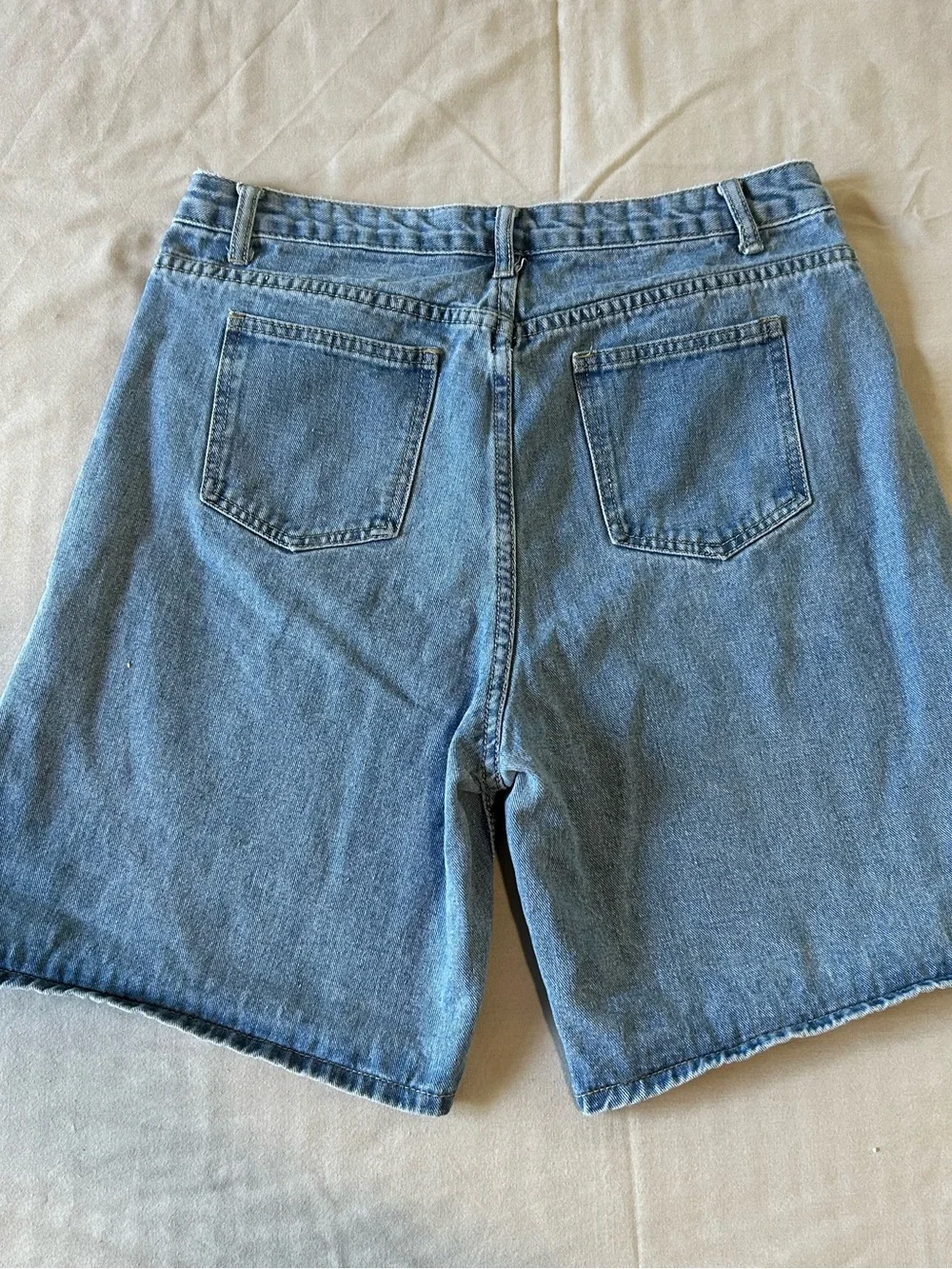 Women’s Bermuda Light Blue Long Denim Jean Shorts